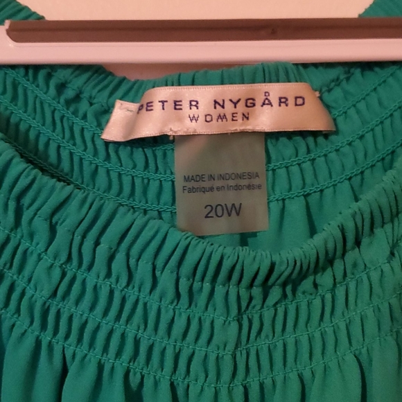 Teal off the shoulder blouse - Picture 2 of 3